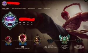 CONTA DIAMANTE 4 E CONTA PLATINA 1|PELO PREÇO DE UMA - League of Legends LOL