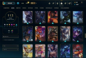 Prata 3 com 140 Champs e 113 Skins ( JG / MID / TOP ) - League of Legends LOL