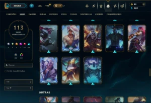 Prata 3 com 140 Champs e 113 Skins ( JG / MID / TOP ) - League of Legends LOL