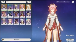 Conta com Yae e Keqing (ar 18) - Genshin Impact