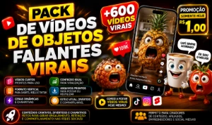 🔥 +600 Vídeos Virais de Objetos Falantes-Reels, TikTok e - Vídeos e Cortes Cortes Virais