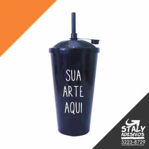 Copo Twister Preto - Artesanato e Personalizados