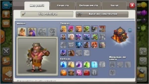 Conta clash of clans cv10 recente.