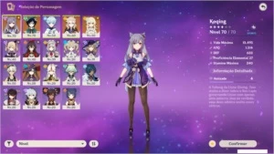 CONTA AR39 - VENTI+KEQING+MONA+ALBEDO - Genshin Impact