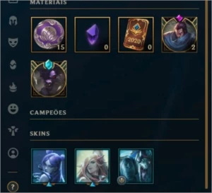 CONTA LOL GOLD 1 LVL 99 - League of Legends