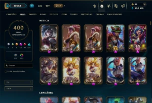 Unranked com TODOS os Champs e 400 Skins +8 Prestigios - League of Legends LOL