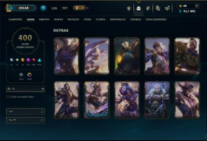 Unranked com TODOS os Champs e 400 Skins +8 Prestigios - League of Legends LOL