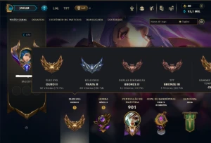 Unranked com TODOS os Champs e 400 Skins +8 Prestigios - League of Legends LOL