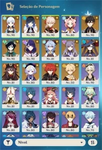 HuTao C1+ Baal com Assinatura + 3 Arcontes - Genshin Impact