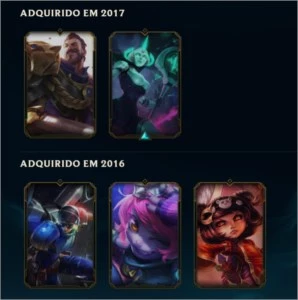 Conta Ouro IV, 9150 EA, 24 campeões, 5 Skins e Borda de Gold - League of Legends LOL