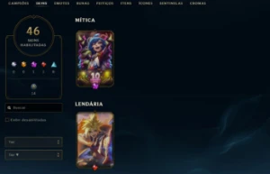 Conta League of Legends Full Acesso - 58 Champs e 46 Skins LOL