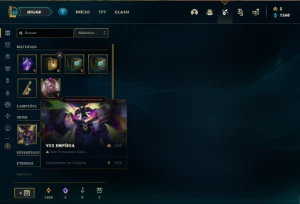 Conta prata 3 com 25 Champs e 7 Skins + 1 Fragmento - League of Legends LOL