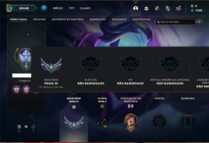 Conta prata 3 com 25 Champs e 7 Skins + 1 Fragmento - League of Legends LOL