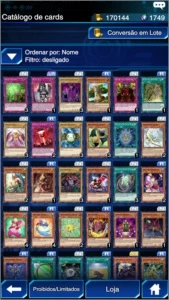 Conta Yu-Gi-Oh Duel Links - Outros