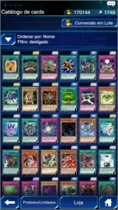 Conta Yu-Gi-Oh Duel Links - Outros