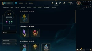 CONTA LEAGUE OF LEGENDS 343 SKINS LOL