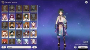 Genshin Impact  AR56 - 8 personagens 5*, 2 armas 5*