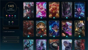 Conta de lol full skins lindas - League of Legends
