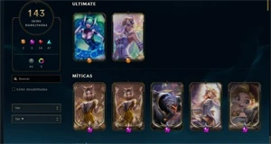 Conta de lol full skins lindas