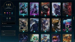 Conta de lol full skins lindas - League of Legends