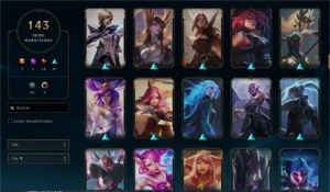 Conta de lol full skins lindas - League of Legends