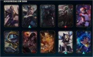 conta lol 28 skins 5 báus pra abrir gold 4 md10 1/3 - League of Legends