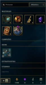 conta lol 28 skins 5 báus pra abrir gold 4 md10 1/3 - League of Legends