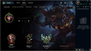 CONTA LOL - PLATINA 5 - MMR ALTO - League of Legends