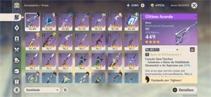 CONTA AR 50 COM MAIS DE 2000 GEMAS - Genshin Impact