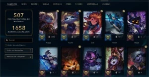 Conta 2017 Diamante 4 300 skins e muito mais - League of Legends LOL