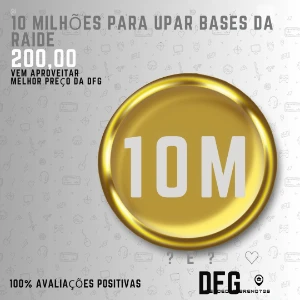 C10 milhões de gold para upar a raide do seu clã no clash - Clash of Clans