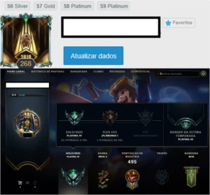 CONTA LEAGUE OF LEGENDS (PLATINA +184 SKINS +SONA ULTIMATE) LOL