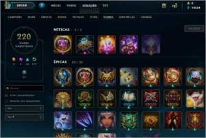 CONTA LEAGUE OF LEGENDS (PLATINA +184 SKINS +SONA ULTIMATE) LOL