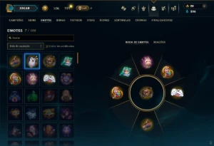 Unranked com 30 Champs e 9 Skins - League of Legends LOL