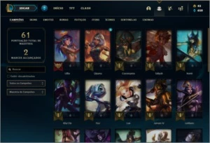 Conta unranked (ex bronze) com 10 skins e 29 champs - League of Legends LOL