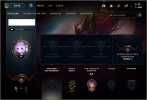 Conta unranked (ex bronze) com 10 skins e 29 champs - League of Legends LOL