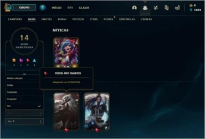 Vendo conta platina 4 14 skins 34 campeões - League of Legends LOL
