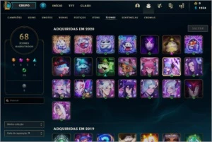 Vendo conta platina 4 14 skins 34 campeões - League of Legends LOL