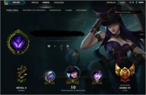 Conta ouro 4 - League of Legends LOL