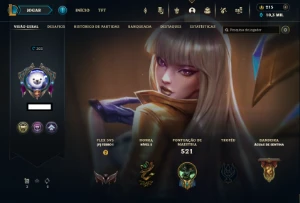 Conta Lol Full Acesso - 4 Skins Prestigio - 152 Skins - League of Legends