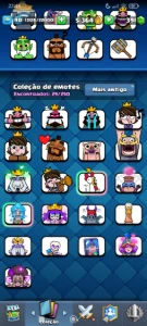 Cont de Clash royal 5 Evos arena 20 - Clash Royale