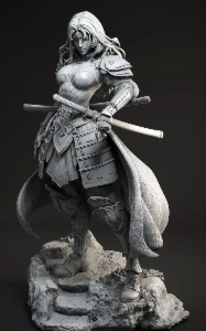 Samurai Wonder Woman Impresión 3D stl - Outros