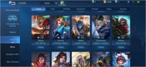 Conta de Mobile legendes no mítico com mais de 41 skins - Mobile Legends
