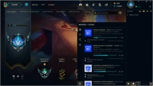Platina 4 com Passe do Mundial - League of Legends LOL