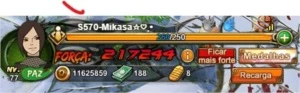 Conta Naruto Online: Rank 28, FC: 220k - Outros