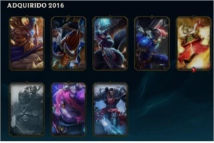 CONTA PLAT 5 ( OURO 5 FLEX ) 58 CHAMPIONS - League of Legends LOL