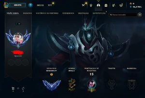 Conta lol Diamante 4 67% win rate - League of Legends
