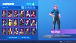 Conta fortnite S4 ate S10 Full |69 skins|com 1350 VBUCKS|