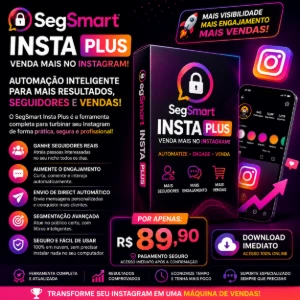 Segsmart Insta Plus: Organize e Venda no Instagram - Redes Sociais