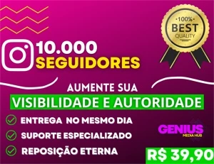 10.000 Seguidores Instagram [10k PACK] - Redes Sociais